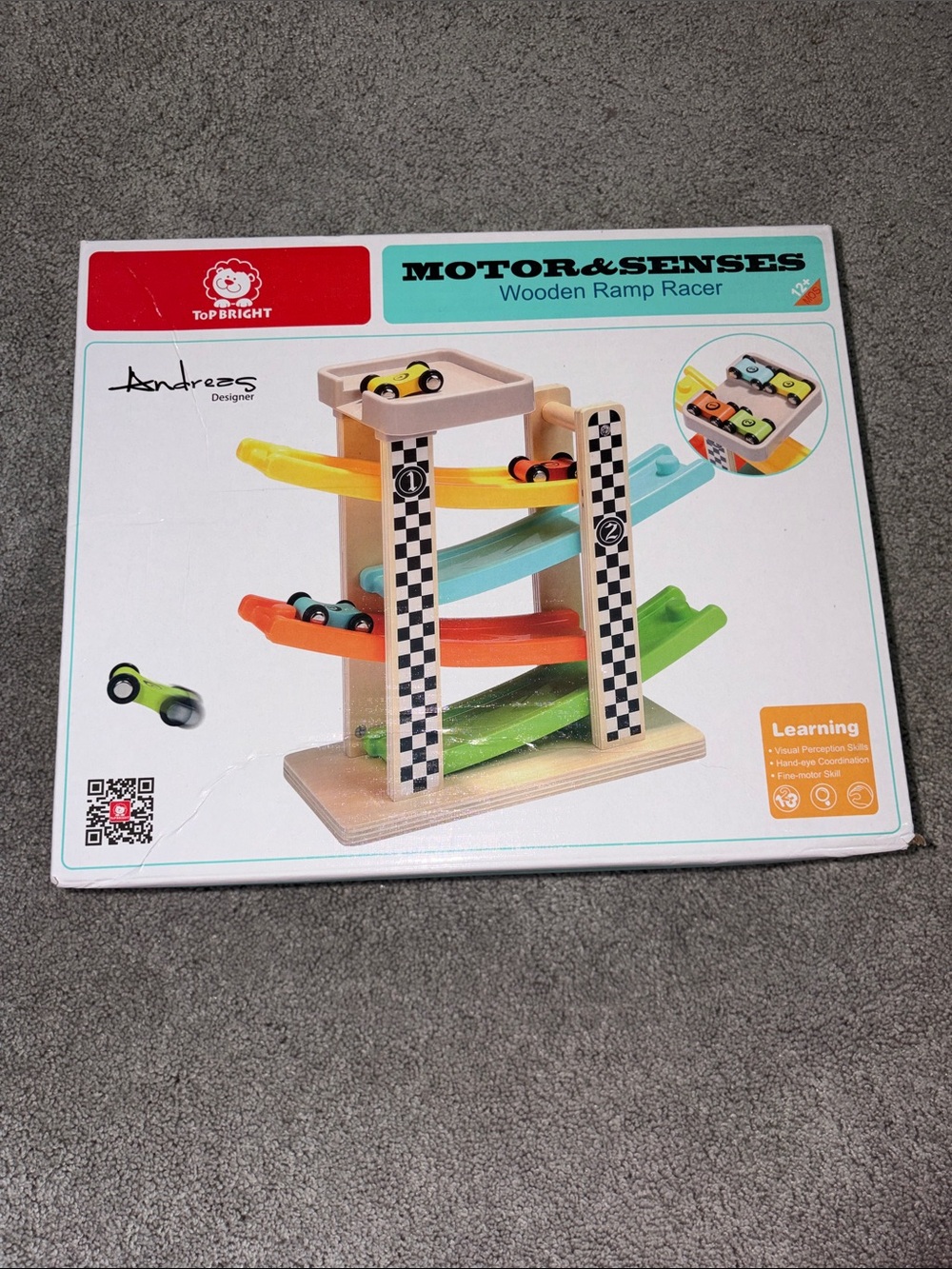Top Bright Motor & Senses Wooden Ramp Racer - Multicolor